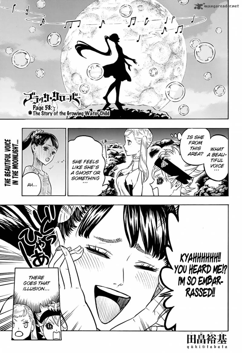 Black Clover Chapter 58 page 1 - Chapter 58: The Story of the Growing Water Child