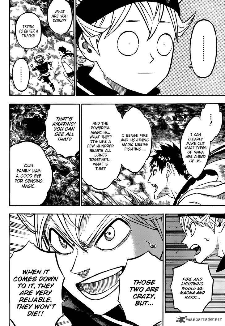 Black Clover Chapter 64 page 10 - Chapter 64: An Unfiltered Fireball and a Wild Lightning Bolt