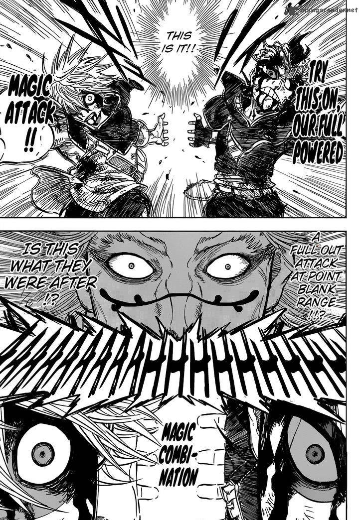Black Clover Chapter 64 page 13 - Chapter 64: An Unfiltered Fireball and a Wild Lightning Bolt