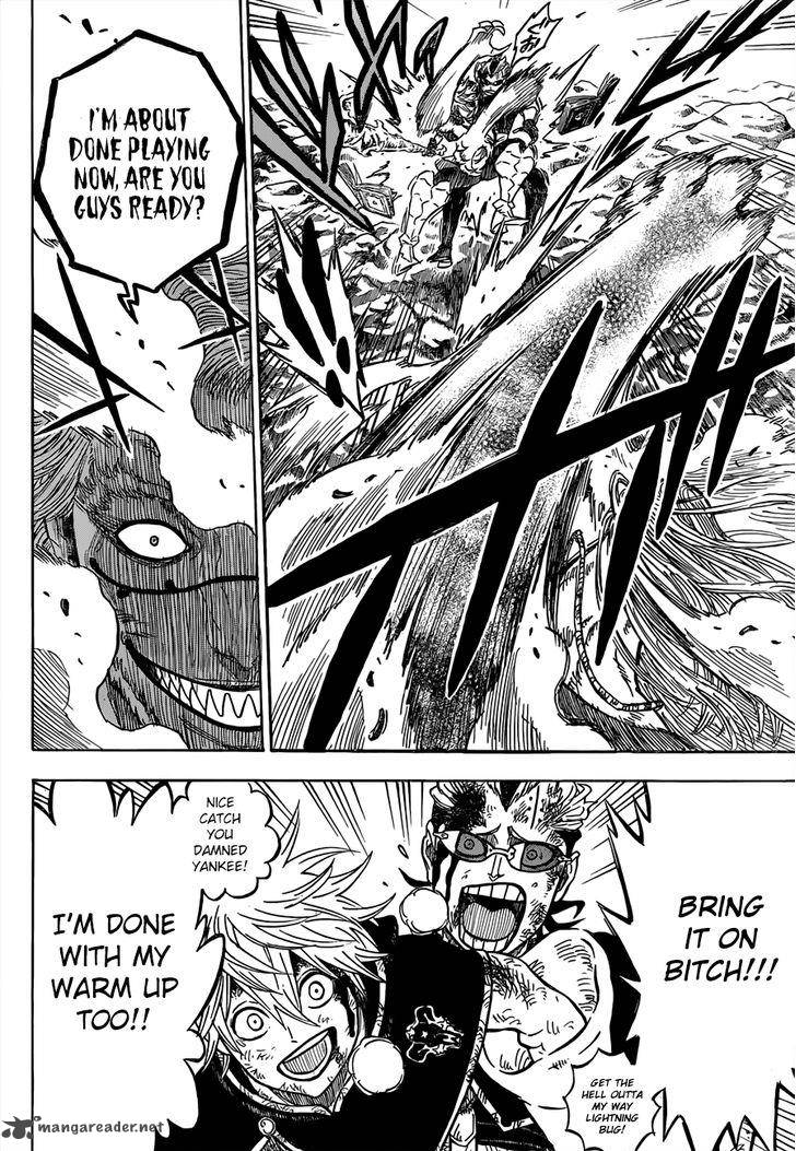 Black Clover Chapter 64 page 8 - Chapter 64: An Unfiltered Fireball and a Wild Lightning Bolt