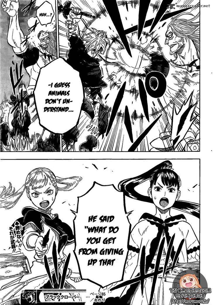 Black Clover Chapter 65 page 18 - Chapter 65: The Man That Doesn't Give Up