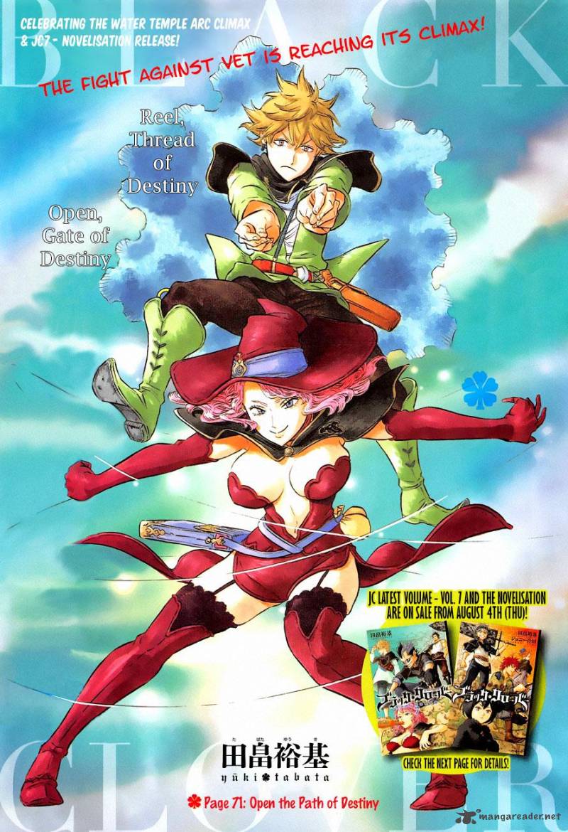 Black Clover Chapter 71 page 1 - Chapter 71: Open the Path of Destiny