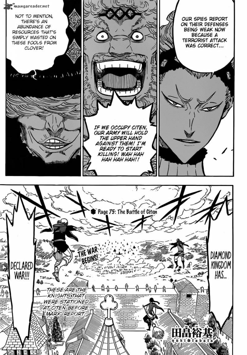 Black Clover Chapter 75 page 1 - Chapter 75: The Battle of Kiten