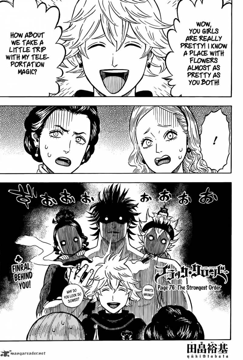 Black Clover Chapter 76 page 1 - Chapter 76: The Strongest Squad