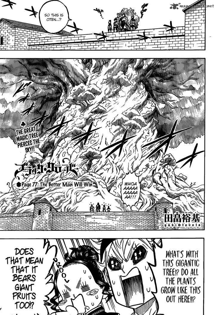 Black Clover Chapter 77 page 1 - Chapter 77: Whoever's Strongest Wins