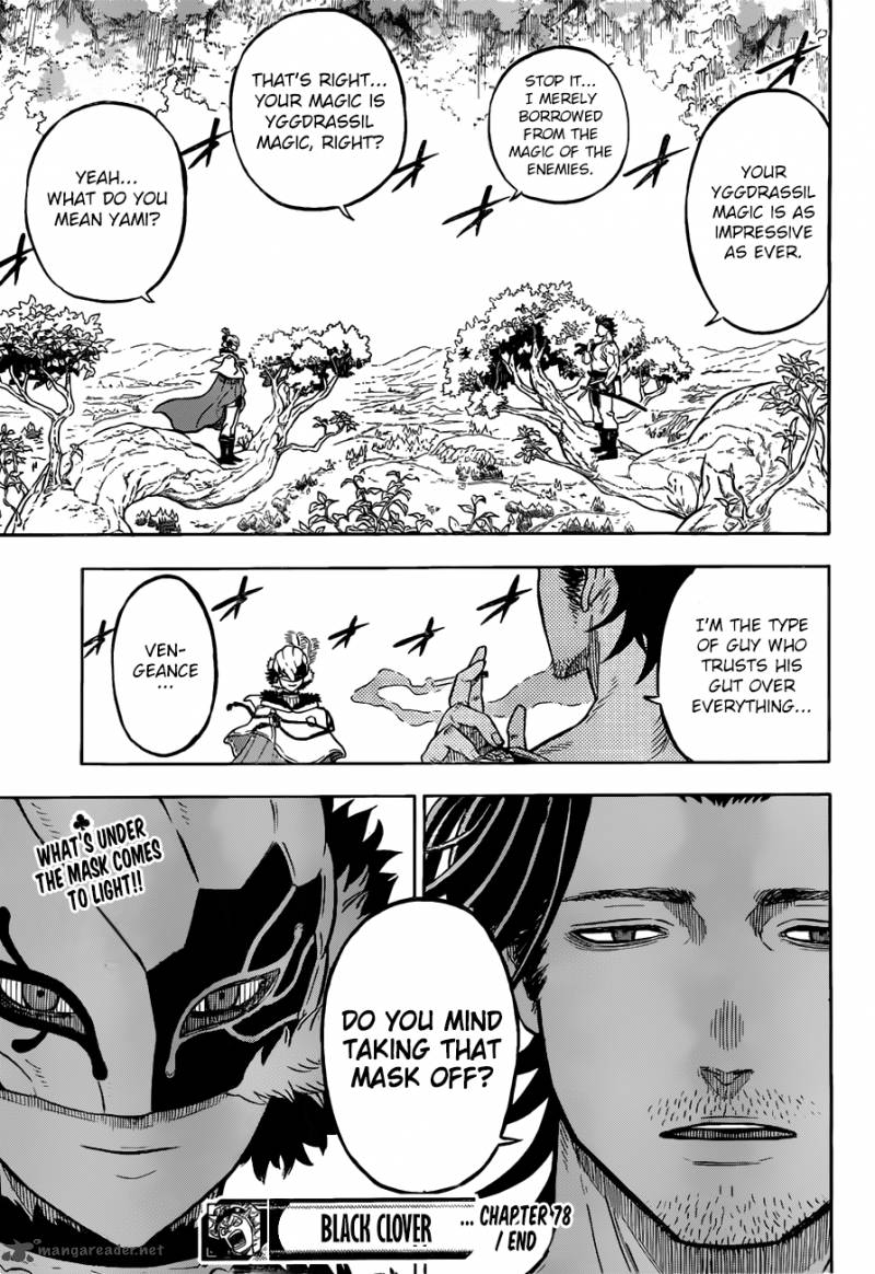 Black Clover Chapter 78 page 18 - Chapter 78: The Weak's Proclamation