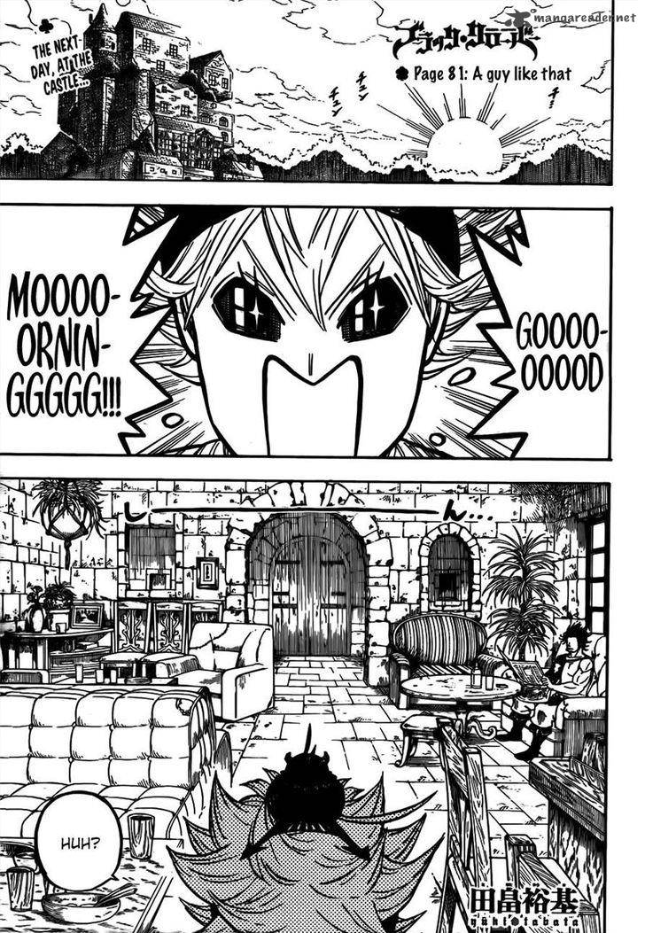 Black Clover Chapter 81 page 1 - Chapter 81: A Guy Like That