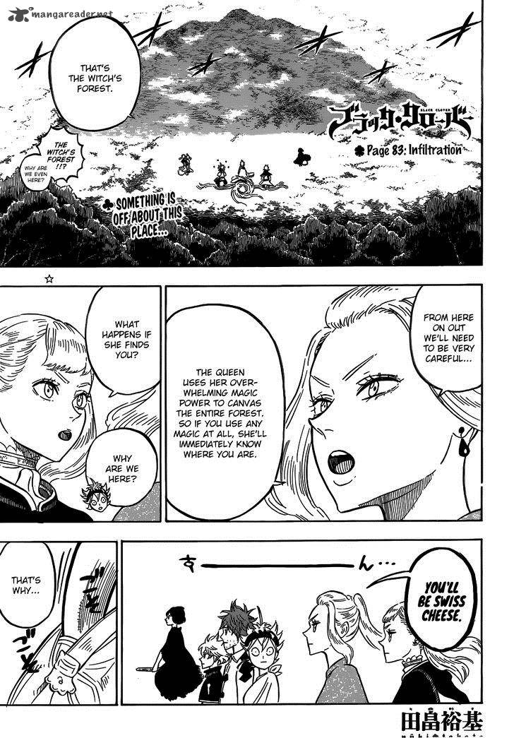 Black Clover Chapter 83 page 1 - Chapter 83: Infiltration