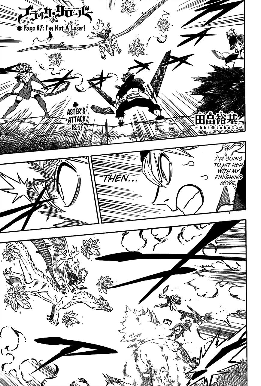 Black Clover Chapter 87 page 1 - Chapter 87: I'm Not a Loser
