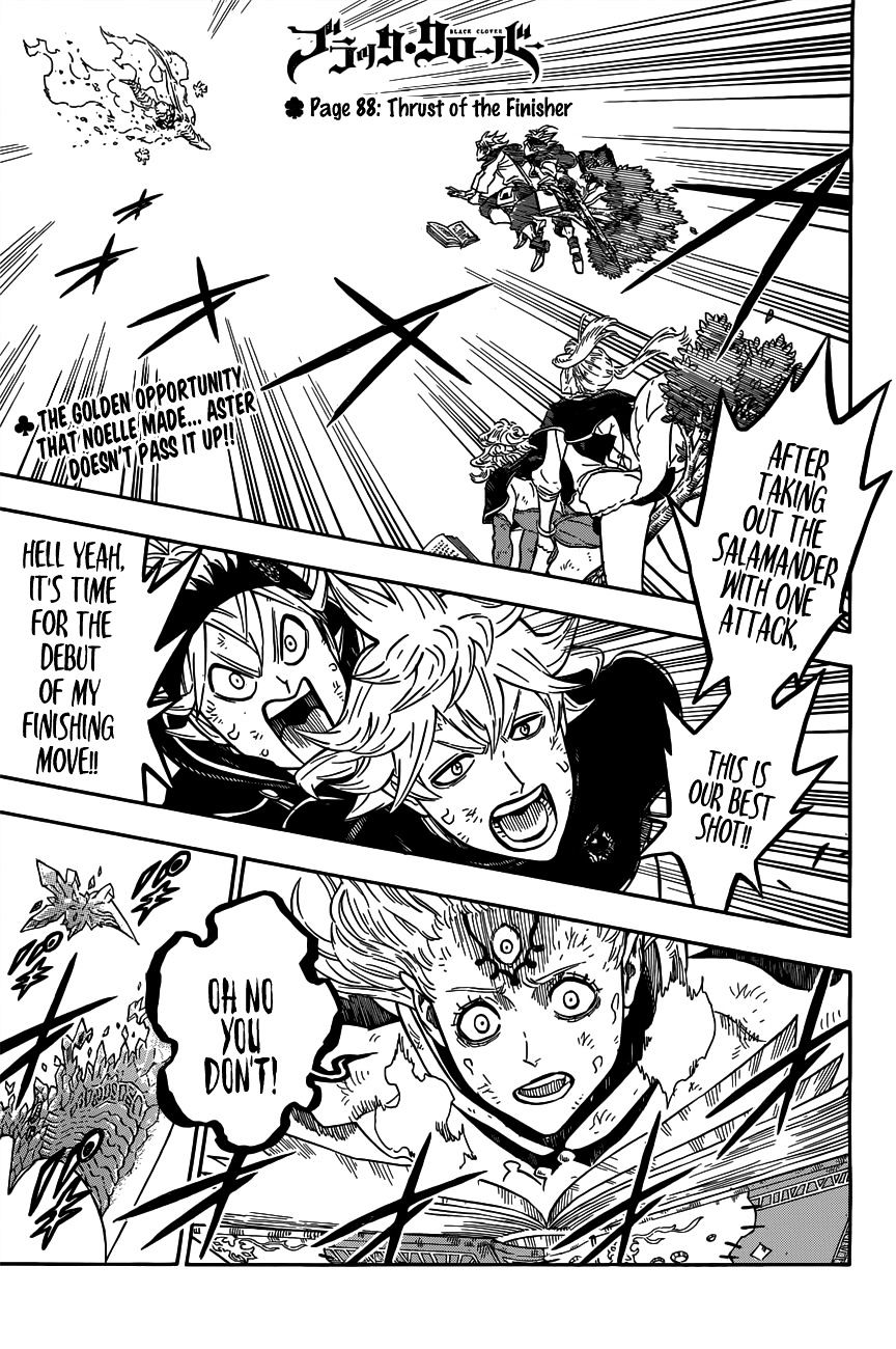Black Clover Chapter 88 page 1 - Chapter 88: Thrust of the Finisher