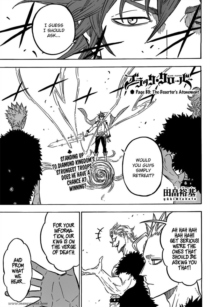 Black Clover Chapter 89 page 1 - Chapter 89: Defectors' Atonement