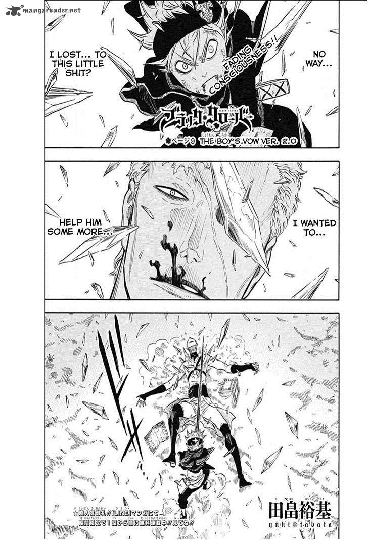 Black Clover Chapter 9 page 1 - Chapter 9: The Boy's Vow 2