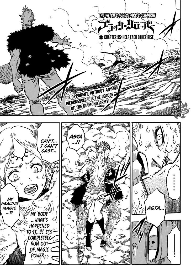 Black Clover Chapter 95 page 1 - Chapter 95: Those Who Boost Each Other Up