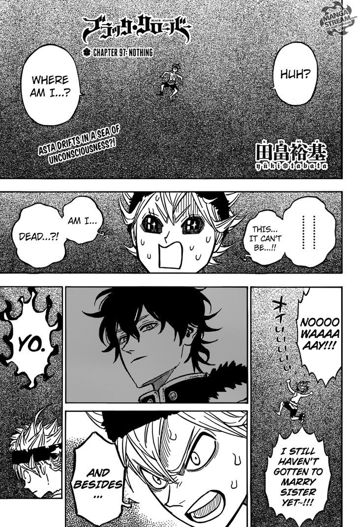 Black Clover Chapter 97 page 1 - Chapter 97: It's Nothing