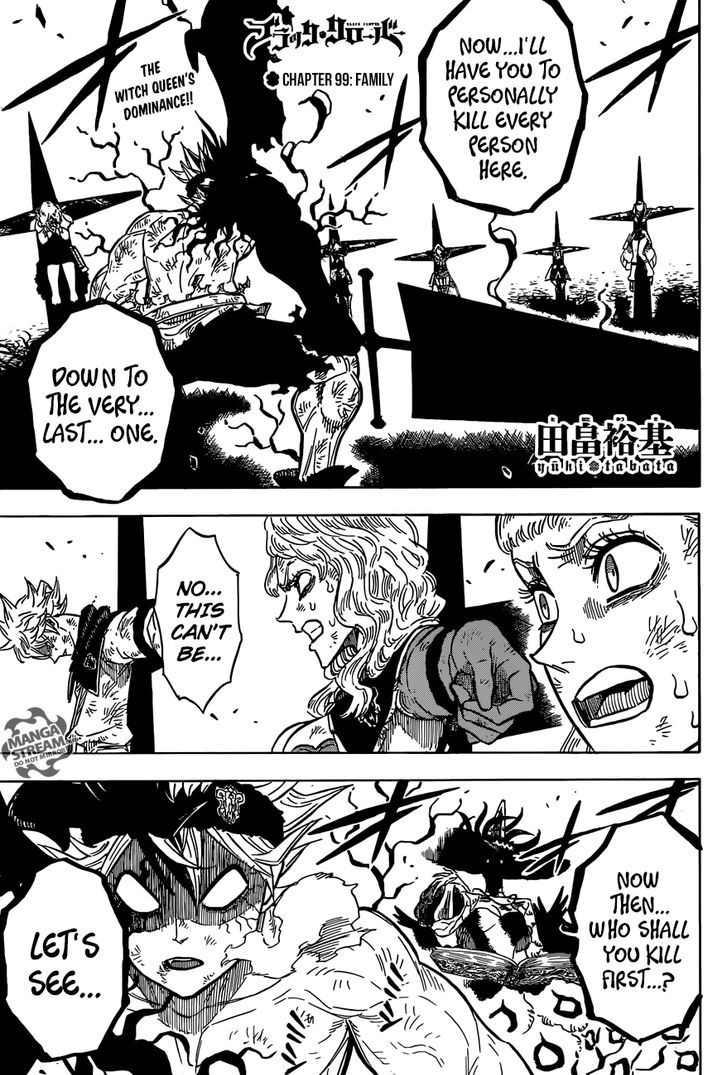 Black Clover Chapter 99 page 1 - Chapter 99: Family