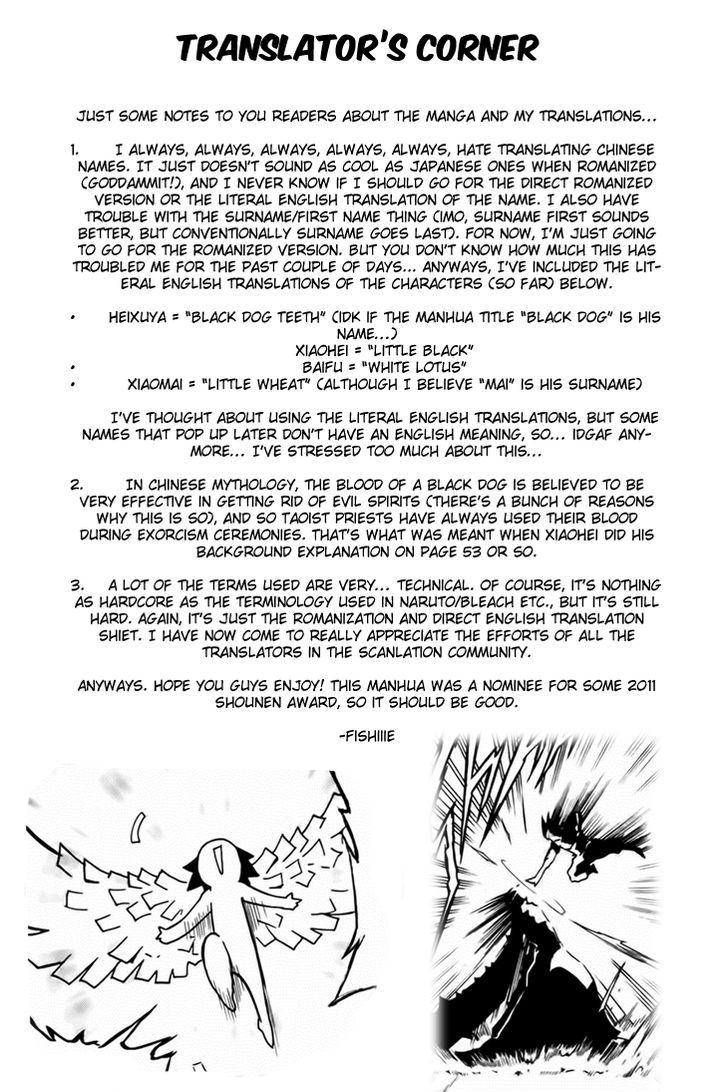 Black Dog Chapter 1 page 1 - Chapter 1 : Enter the Dog