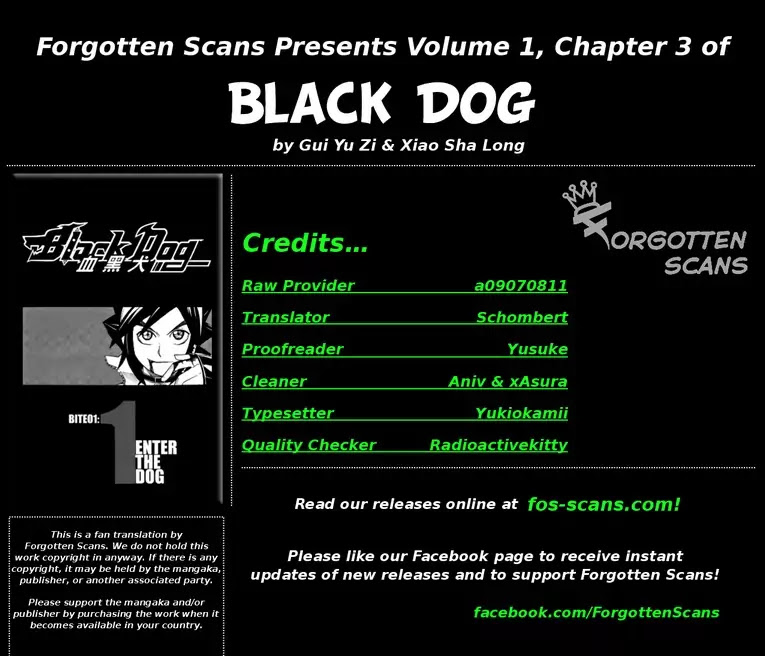 Black Dog Chapter 3 page 1 - Chapter 3 : Bark 3: The Third Wheel
