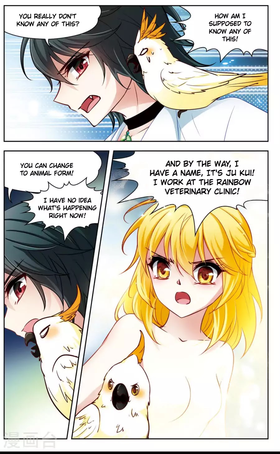 Black Feather Love Song Chapter 2 page 23 - Chapter 2: Help Me! I Turned Into a Parrot!?