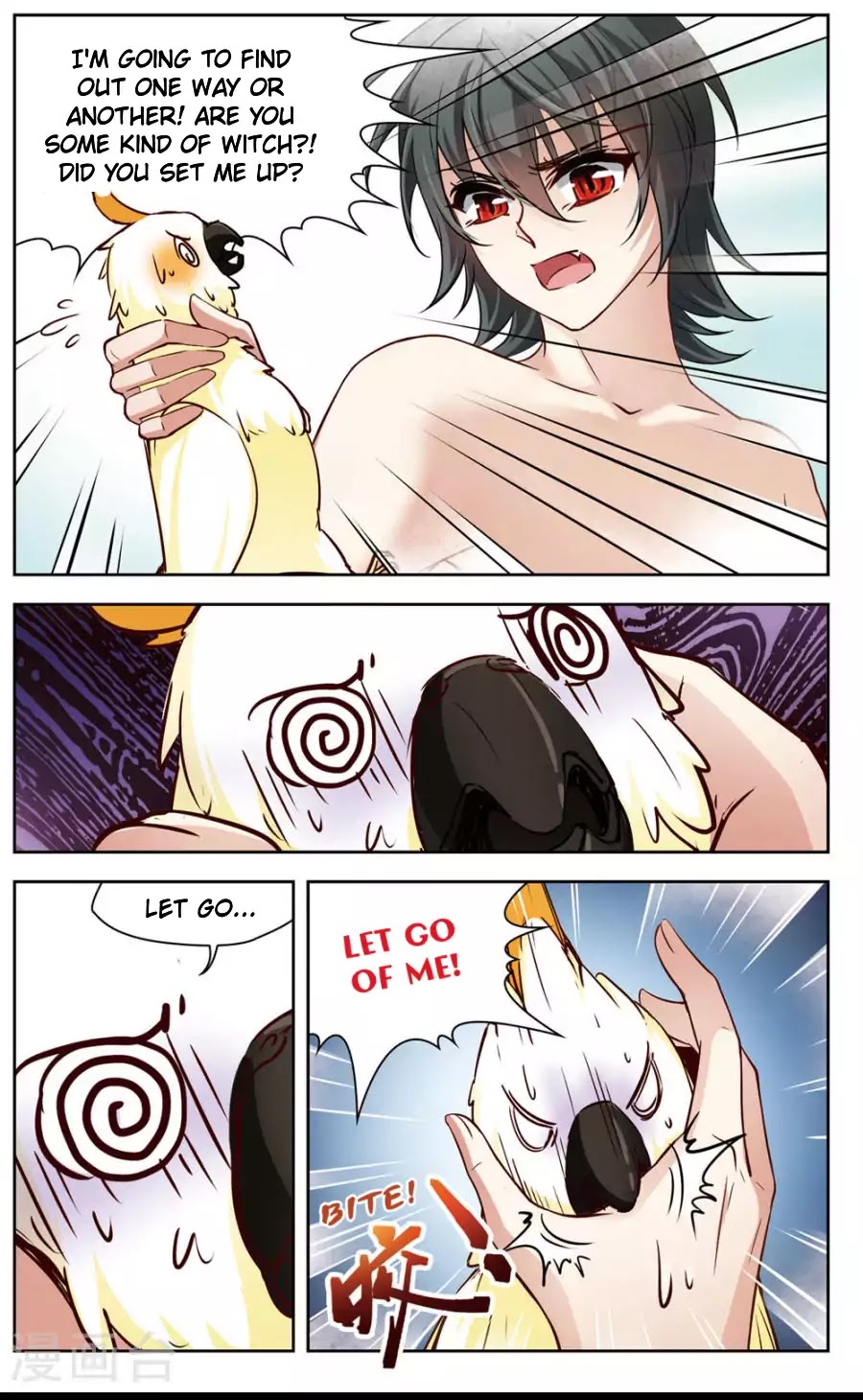 Black Feather Love Song Chapter 2 page 7 - Chapter 2: Help Me! I Turned Into a Parrot!?