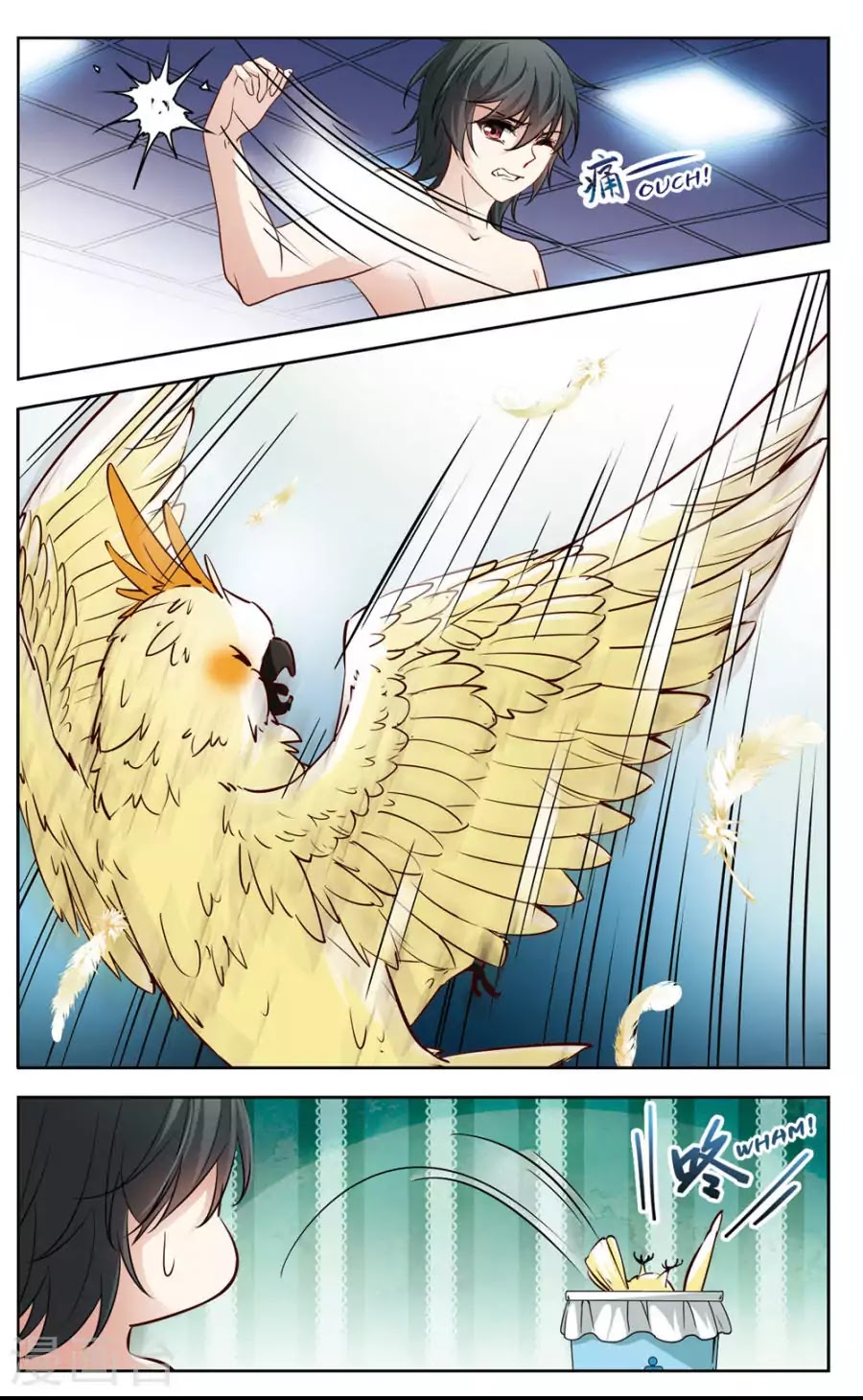 Black Feather Love Song Chapter 2 page 8 - Chapter 2: Help Me! I Turned Into a Parrot!?