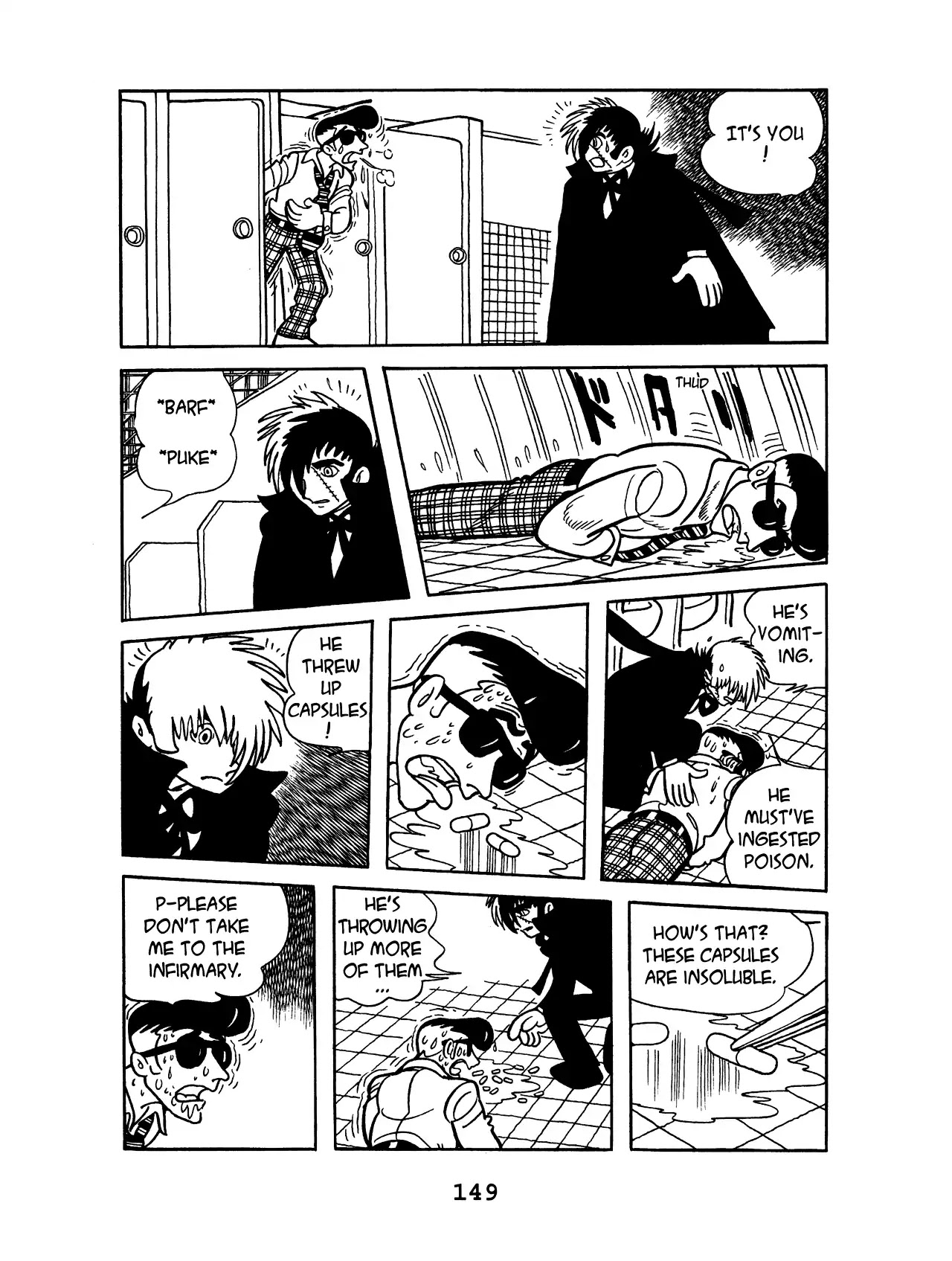 Black Jack Chapter 10.7 page 5 - Vol.10 Chapter 7: The Man Who Threw Up Capsules
