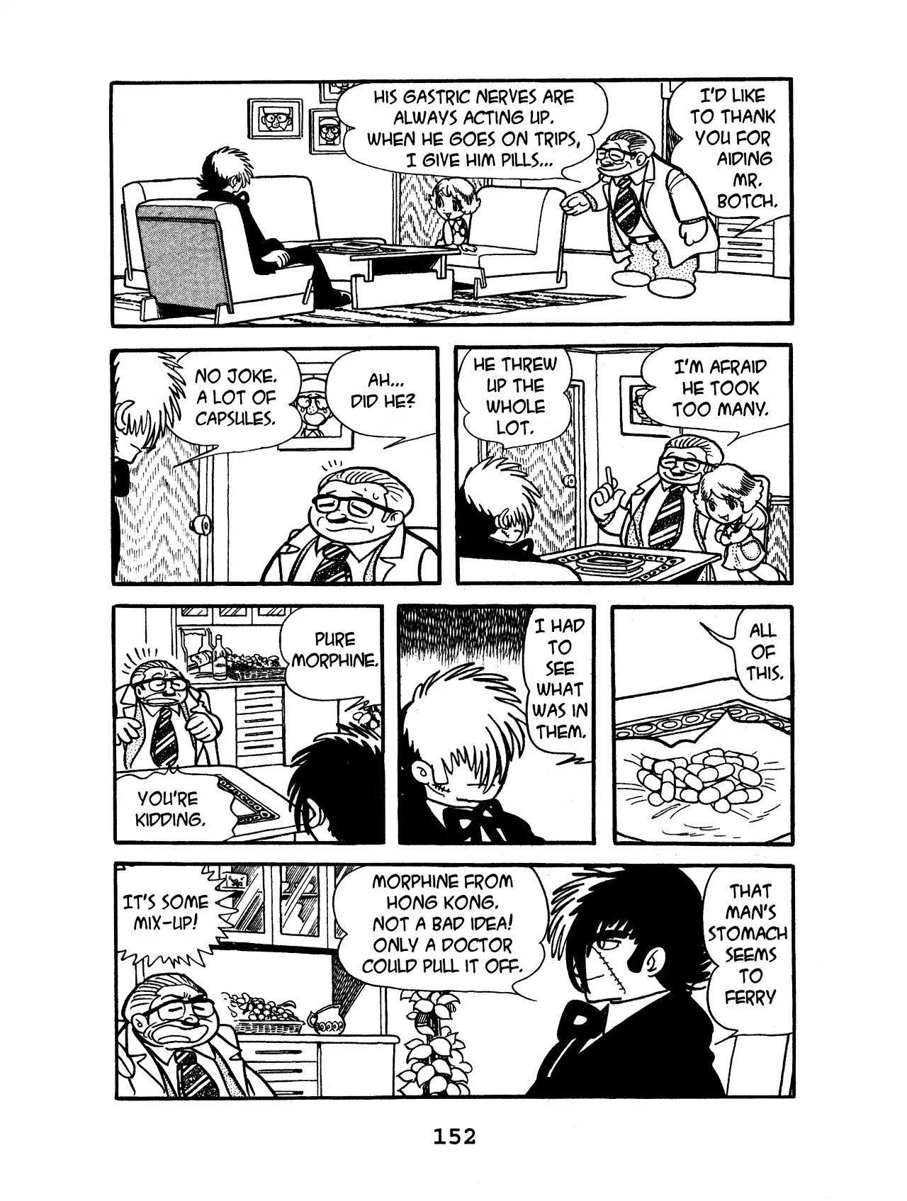 Black Jack Chapter 10.7 page 8 - Vol.10 Chapter 7: The Man Who Threw Up Capsules