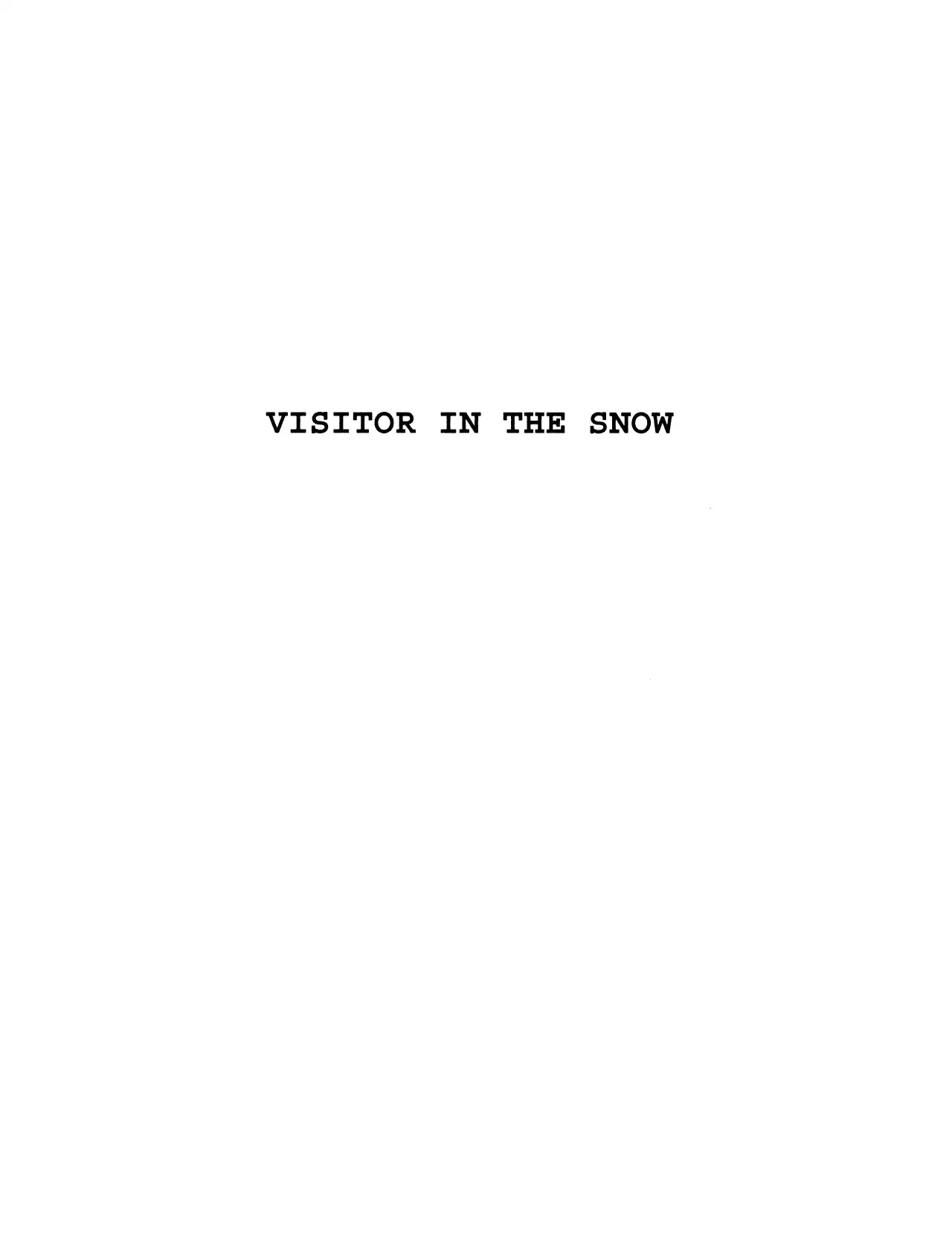 Black Jack Chapter 11.7 page 1 - Vol.11 Chapter 7: Visitor in The Snow