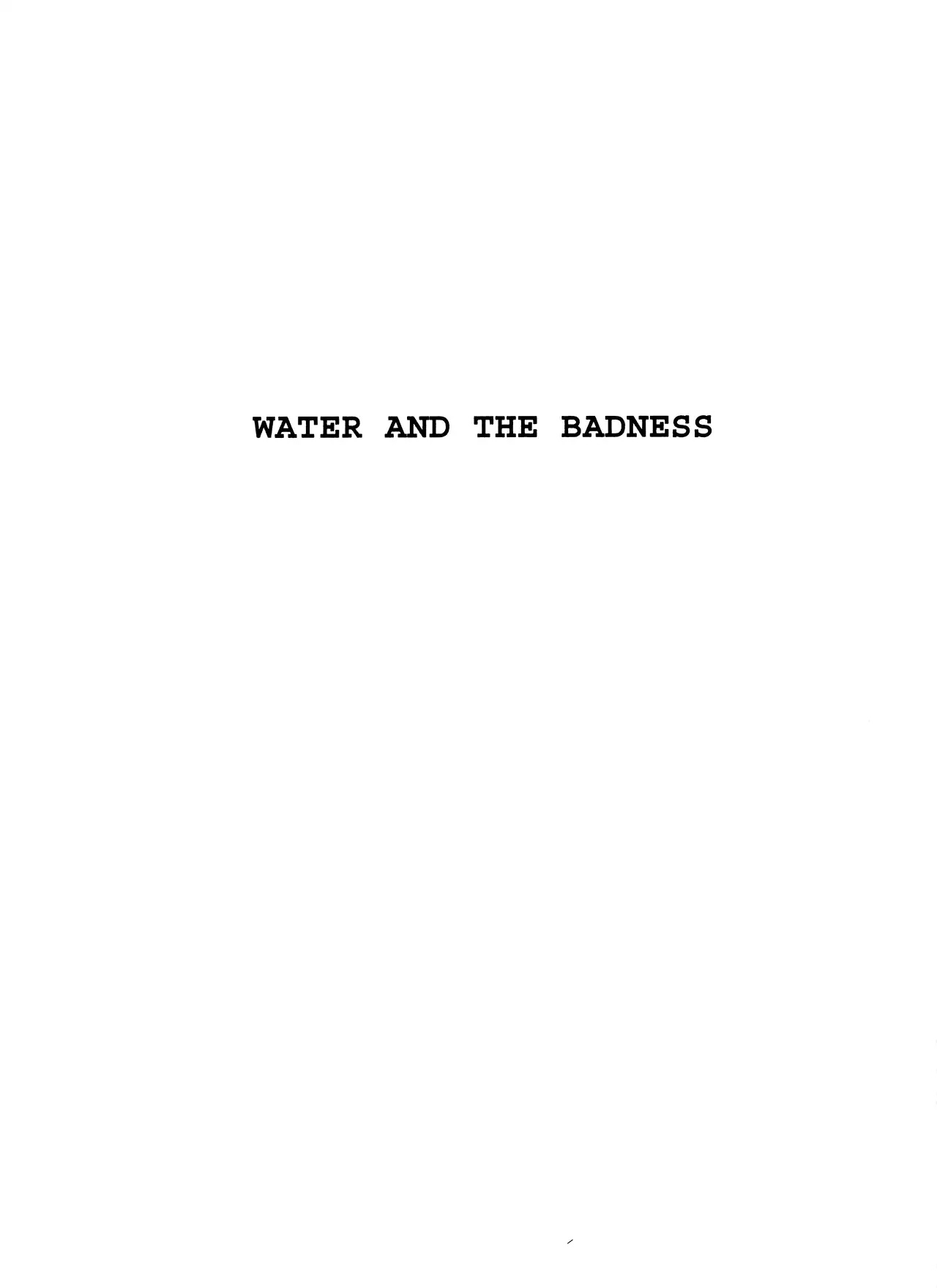 Black Jack Chapter 13.1 page 6 - Vol.13 Chapter 1: Water and The Badness