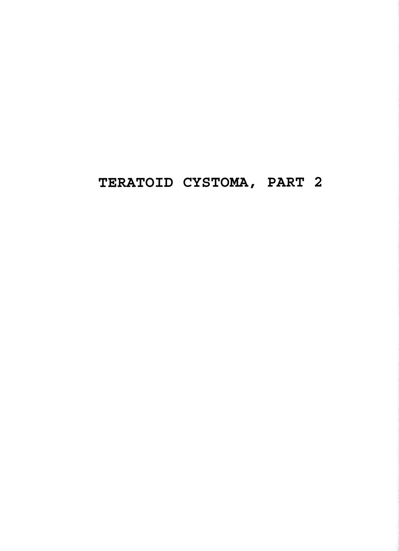 Black Jack Chapter 13.4 page 1 - Vol.13 Chapter 4: Teratoid Cystoma, Part 2