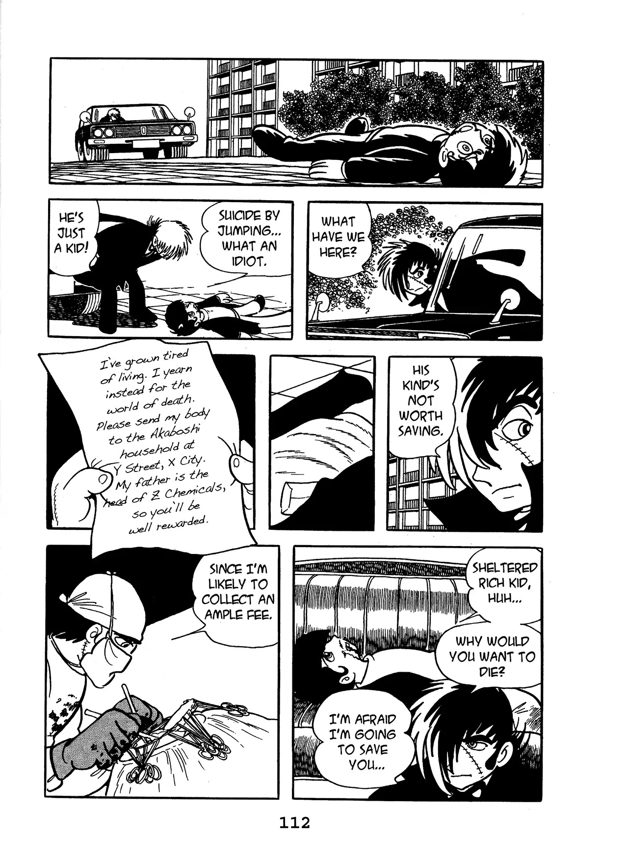 Black Jack Chapter 13.6 page 4 - Vol.13 Chapter 6: A Fussy Suicide
