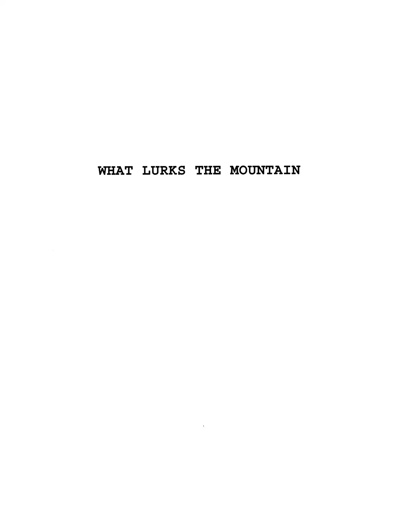 Black Jack Chapter 8.1 page 6 - Vol.8 Chapter 1: What Lurks the Mountain