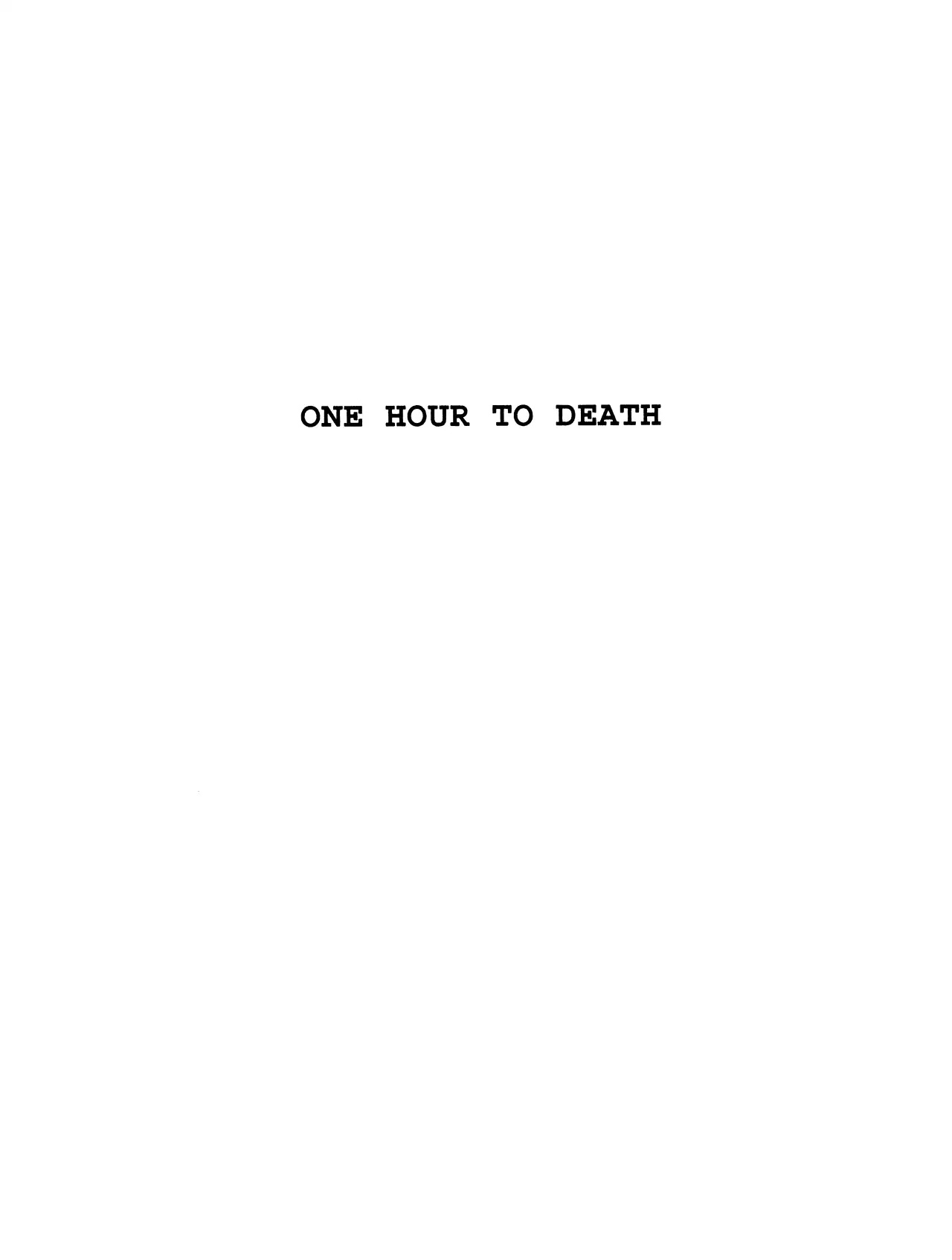 Black Jack Chapter 8.10 page 1 - Vol.8 Chapter 10: One Hour to Death