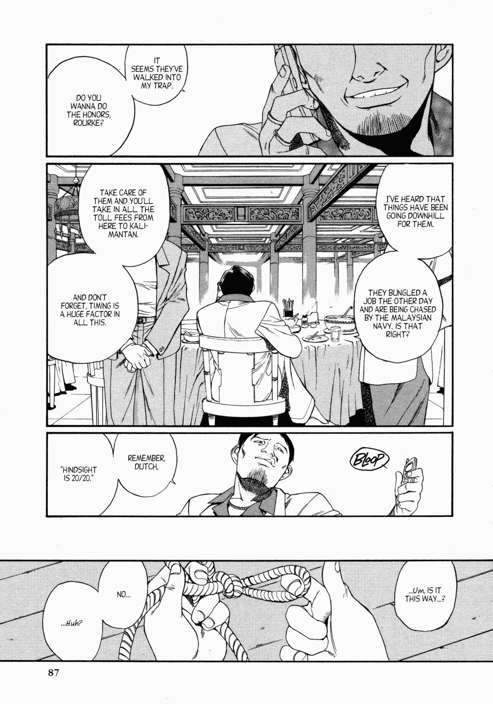 Black Lagoon Chapter 1 page 12 - Chapter 1: Chase For Ring-Ding Ships