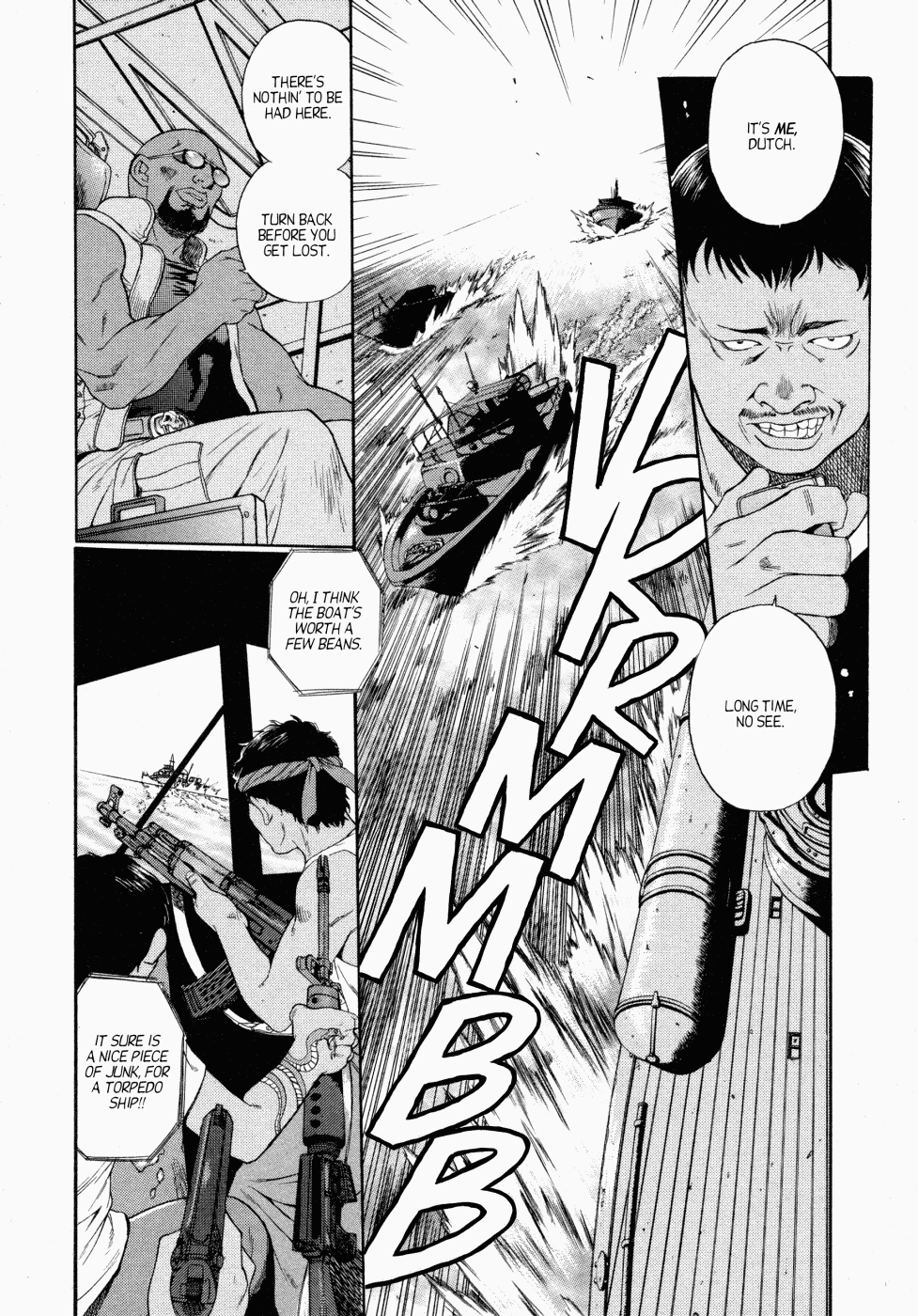 Black Lagoon Chapter 1 page 17 - Chapter 1: Chase For Ring-Ding Ships
