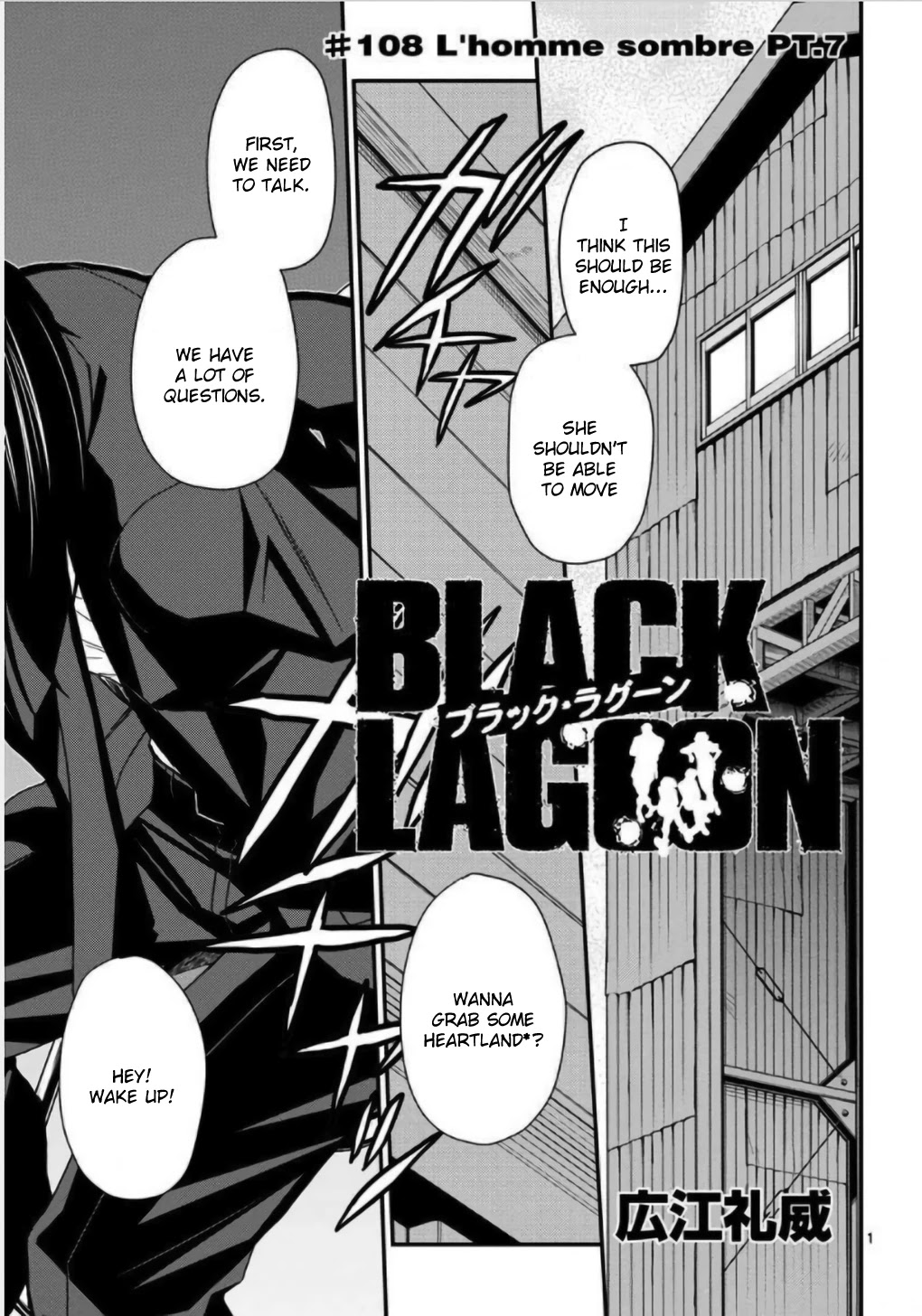 Black Lagoon Chapter 108 page 1 - Chapter 108: L'homme sombre Pt.7