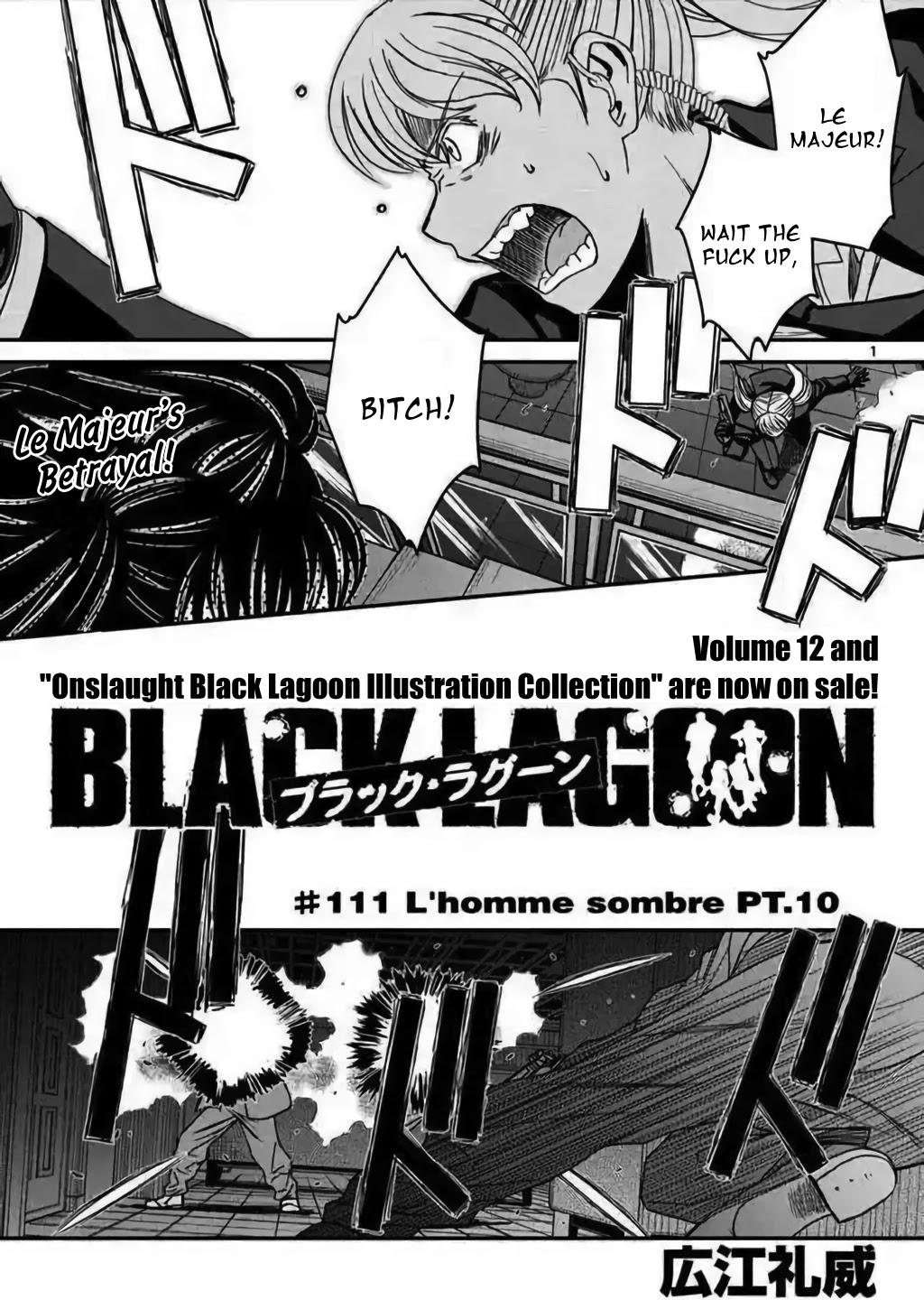 Black Lagoon Chapter 111 page 1 - Chapter 111: L'homme sombre Pt.10
