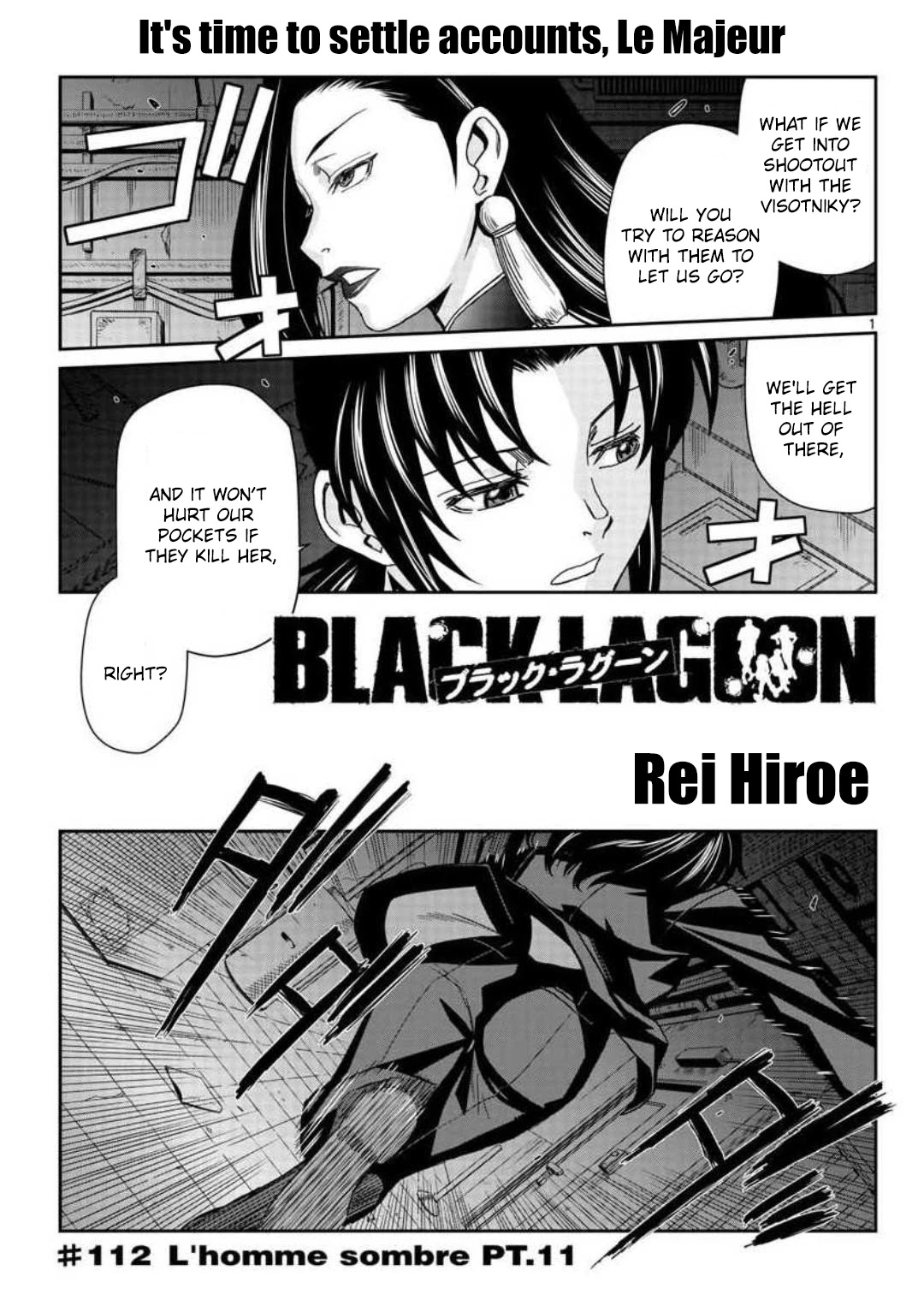 Black Lagoon Chapter 112 page 1 - Chapter 112: L'homme sombre Pt.11