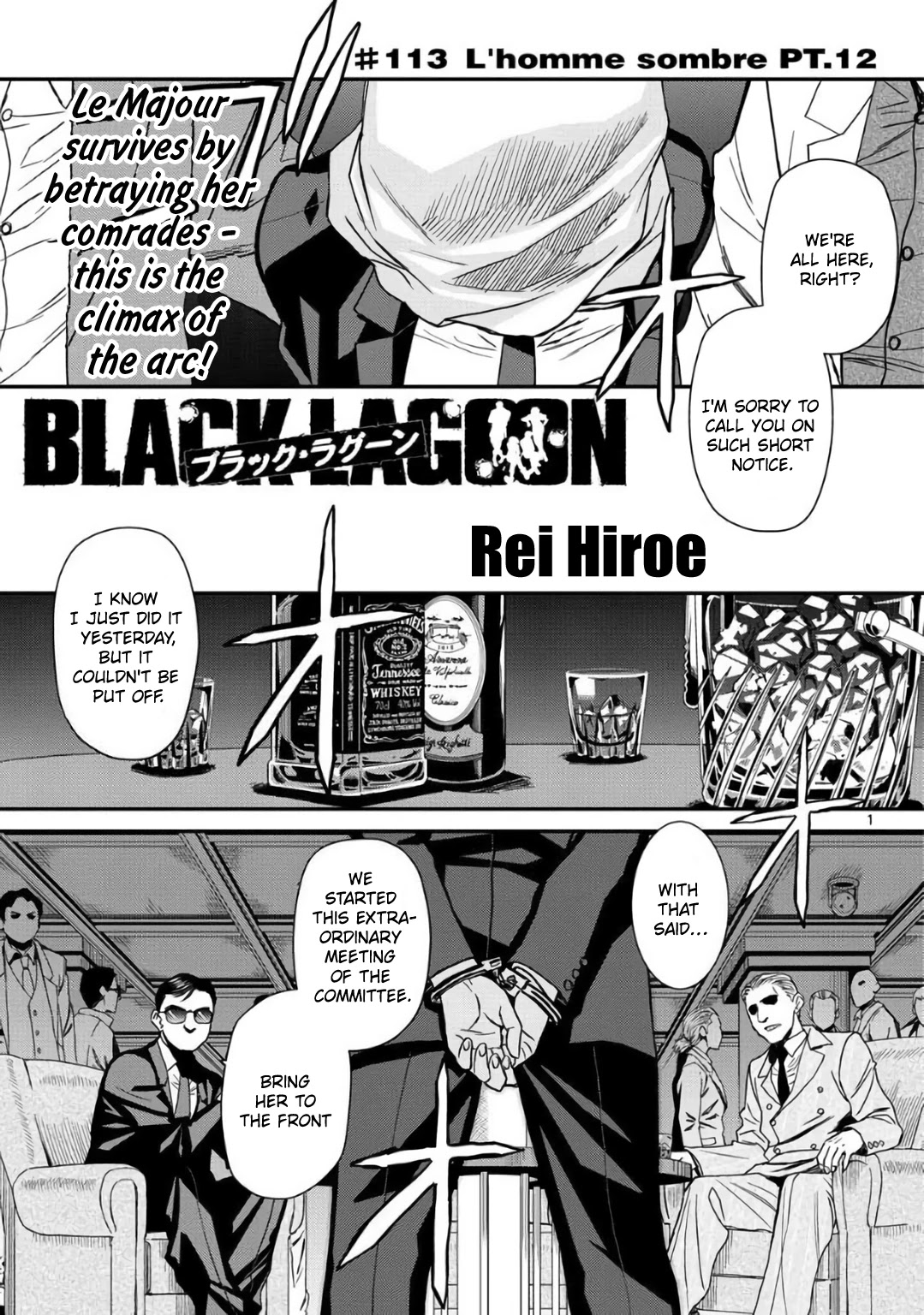Black Lagoon Chapter 113 page 1 - Chapter 113: L'homme sombre Pt.12