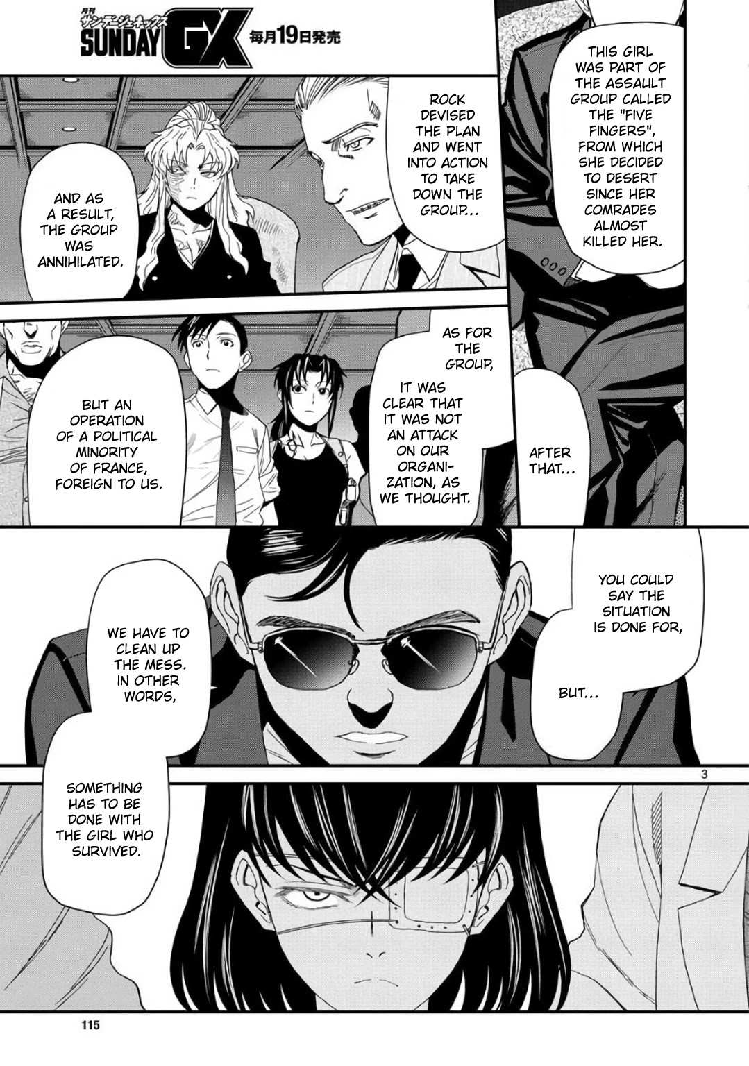 Black Lagoon Chapter 113 page 3 - Chapter 113: L'homme sombre Pt.12