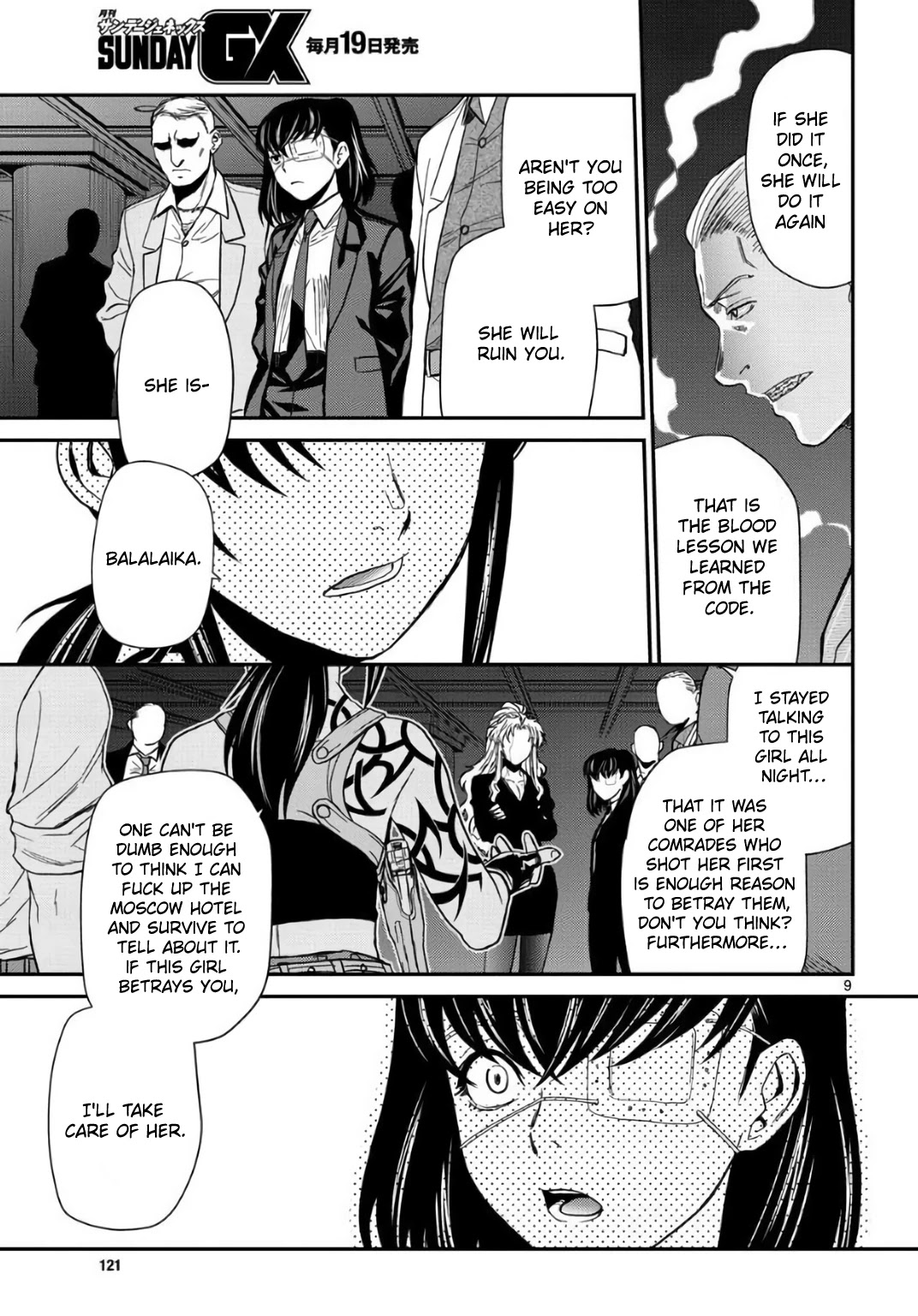 Black Lagoon Chapter 113 page 9 - Chapter 113: L'homme sombre Pt.12