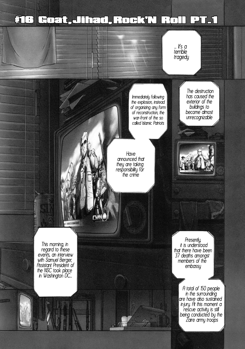 Black Lagoon Chapter 16 page 1 - Chapter 16: Goat, Jihad, Rock 'N' Roll Pt.1