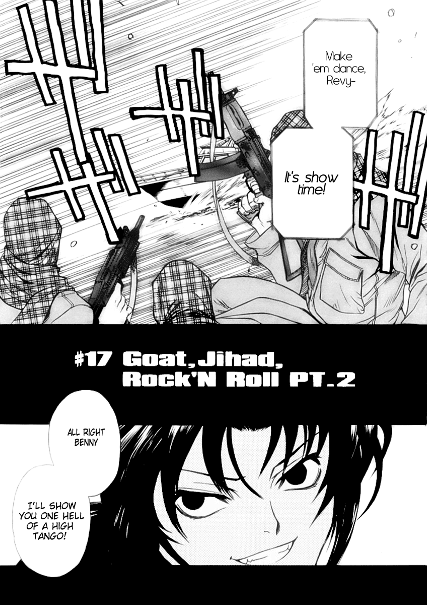 Black Lagoon Chapter 17 page 1 - Chapter 17: Goat, Jihad, Rock 'N' Roll Pt.2