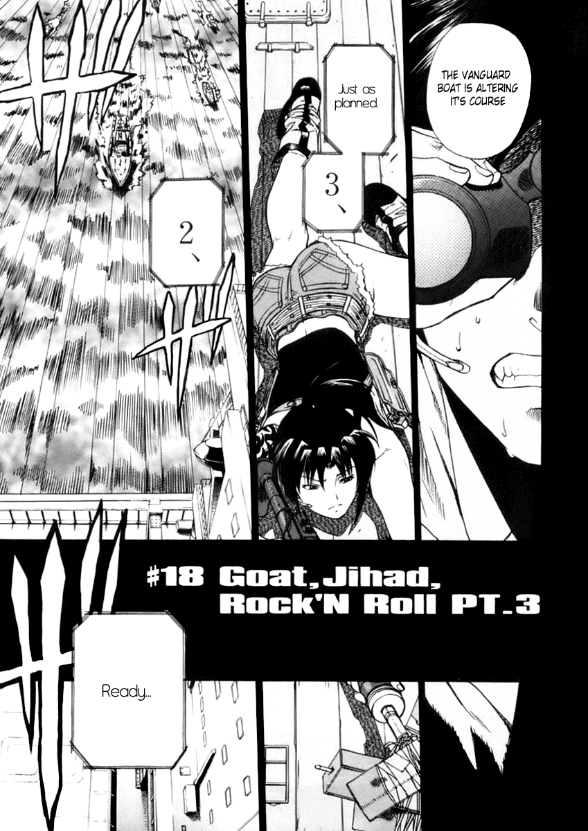 Black Lagoon Chapter 18 page 1 - Chapter 18: Goat, Jihad, Rock 'N' Roll Pt.3