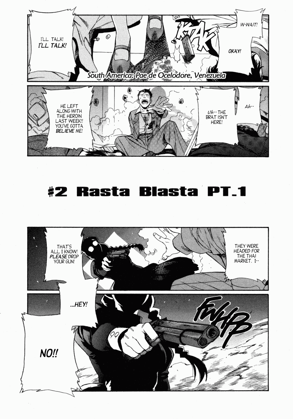 Black Lagoon Chapter 2 page 1 - Chapter 2: Rasta Blasta Pt.1
