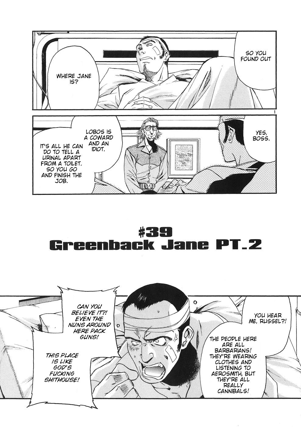 Black Lagoon Chapter 39 page 1 - Chapter 39: Greenback Jane Pt.2