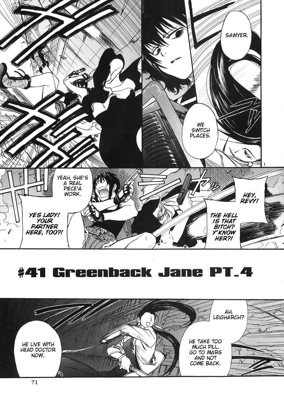 Black Lagoon Chapter 41 page 1 - Chapter 41: Greenback Jane Pt.4