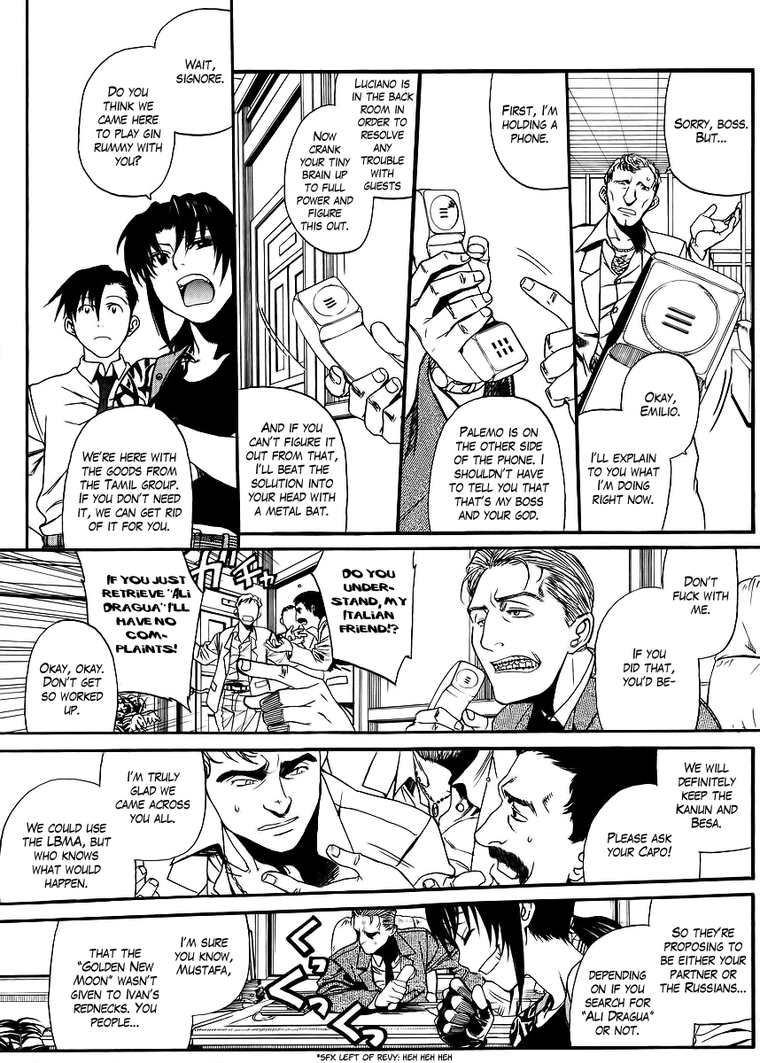 Black Lagoon Chapter 79 page 11 - Chapter 79: The Wired Red Wild Card Pt.3