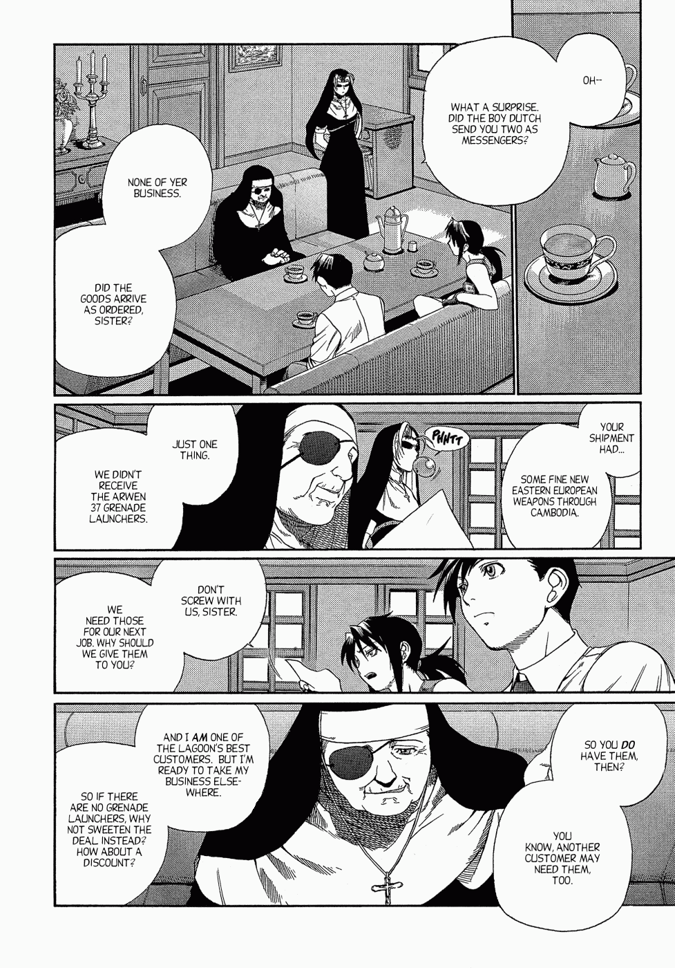 Black Lagoon Chapter 9 page 10 - Chapter 9: Calm Down, Two Men Pt.1