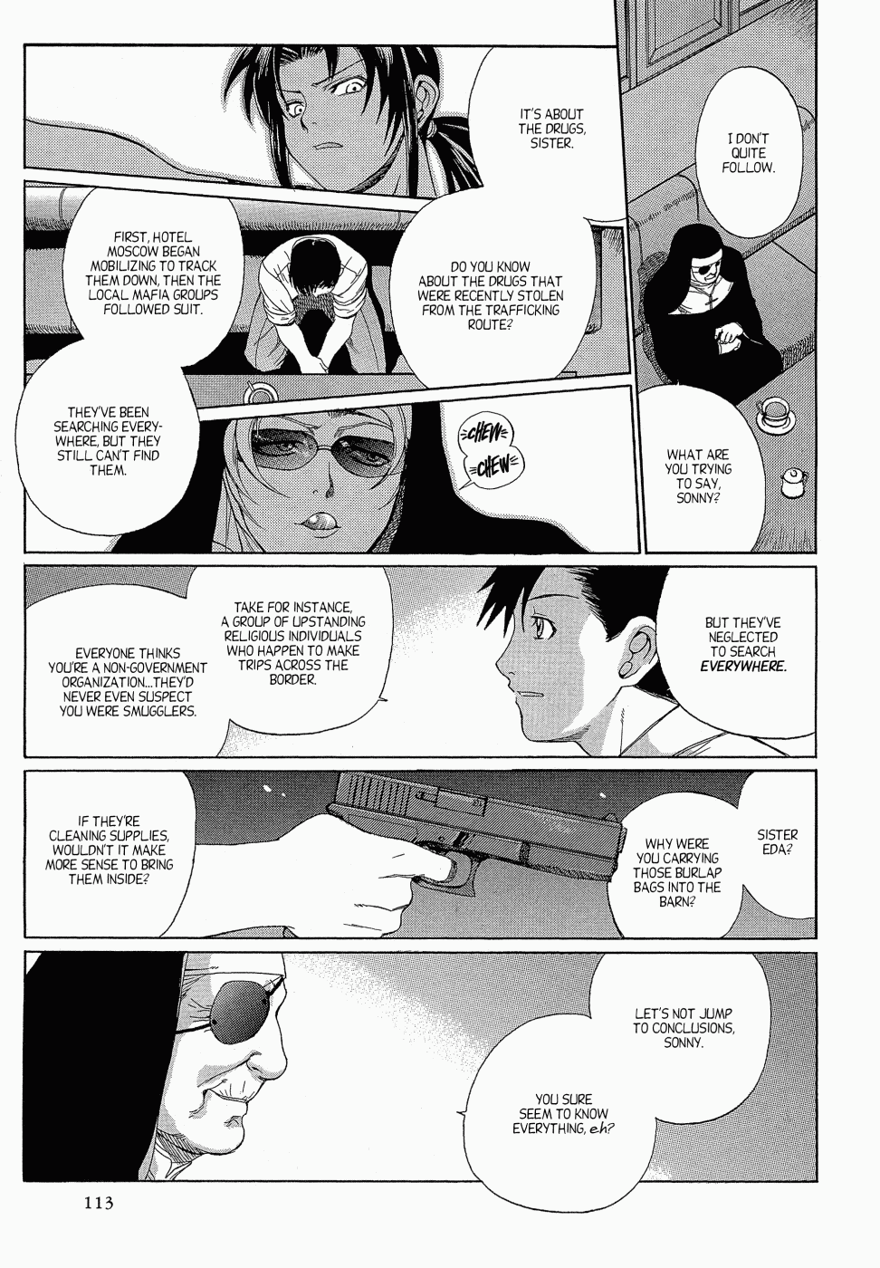 Black Lagoon Chapter 9 page 13 - Chapter 9: Calm Down, Two Men Pt.1