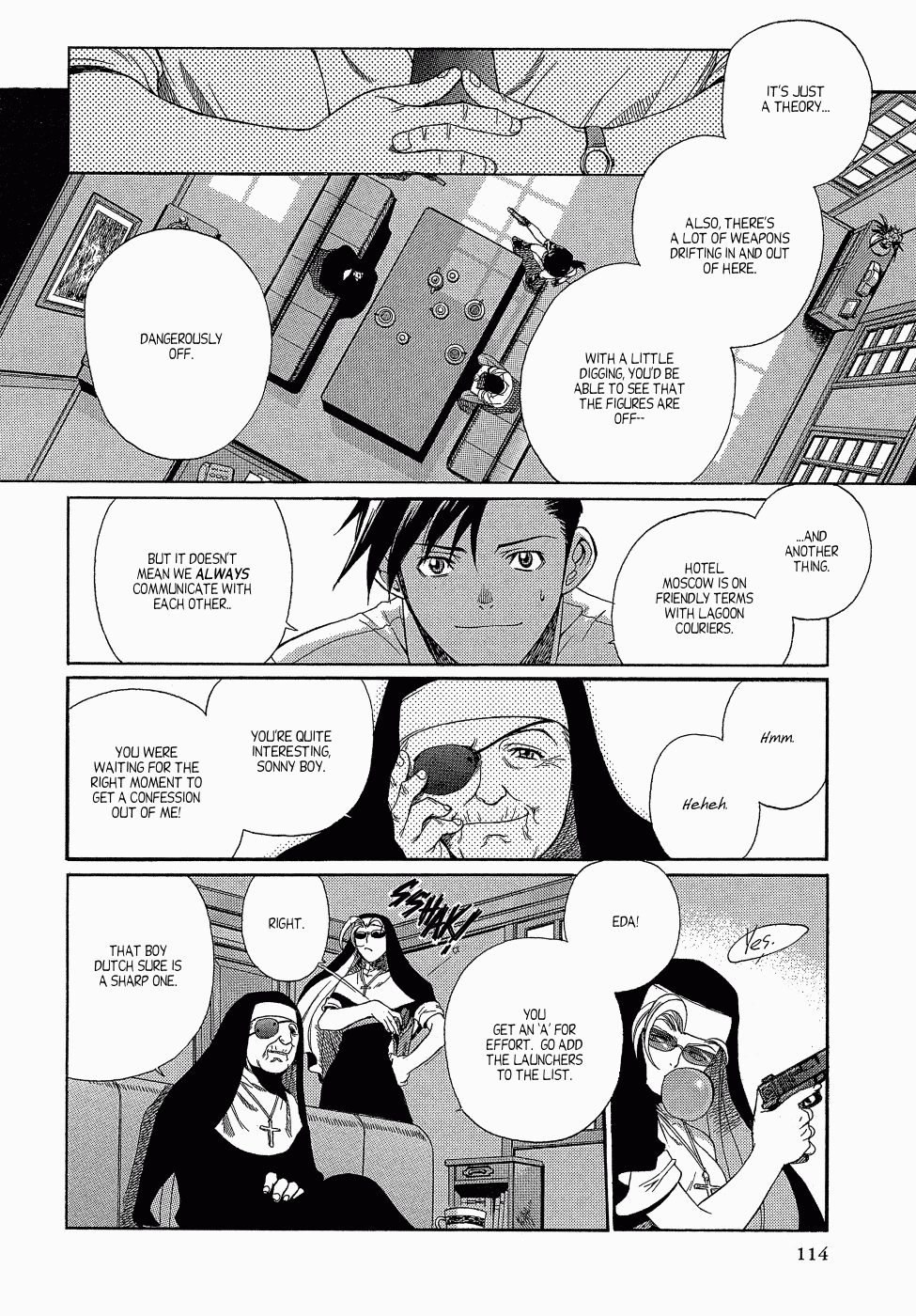 Black Lagoon Chapter 9 page 14 - Chapter 9: Calm Down, Two Men Pt.1